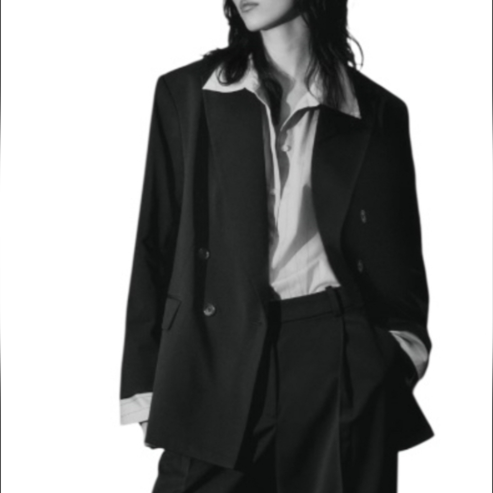 DKNY Smoking Jacket Blazer  Women's, Black, Size 12 US